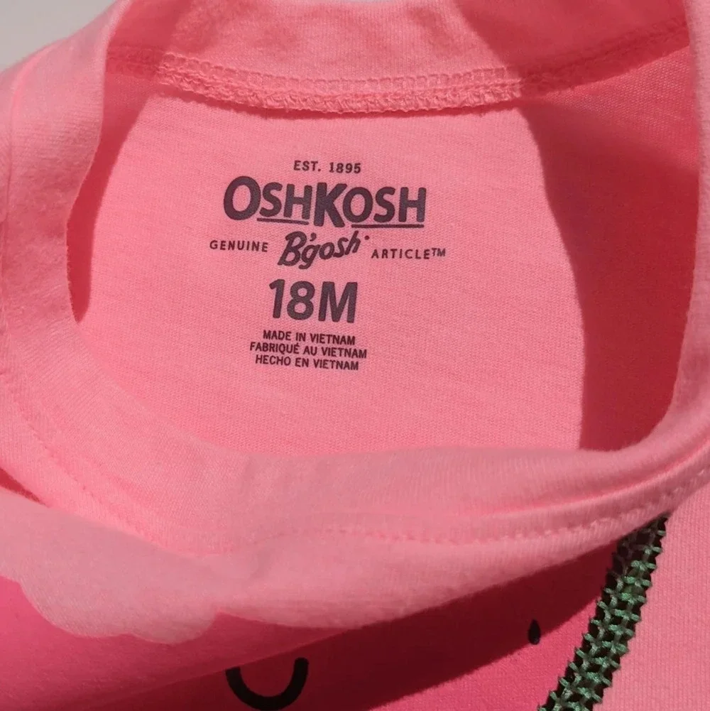 Toddler Oshkosh Short Sleeves Pink Top